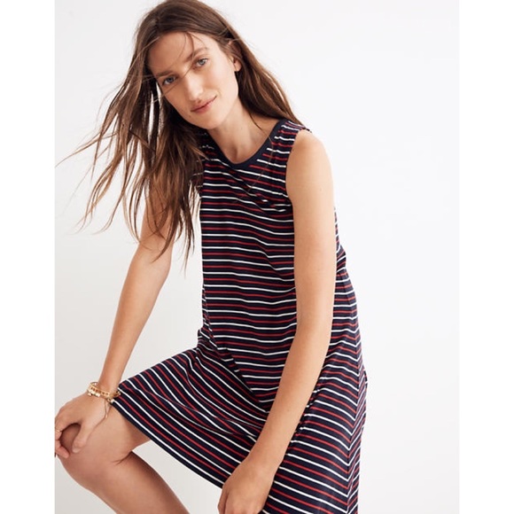 Madewell Dresses & Skirts - Madewell Highpoint Striped Tank Dress XS